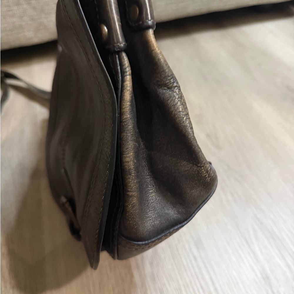 Vintage Elegant Black Leather Shoulder Bag - Picture 11 of 12